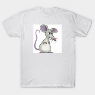 Cute Rat Drawing T-Shirt